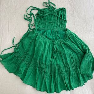 Free People Taking Sides Strappy Mini Dress